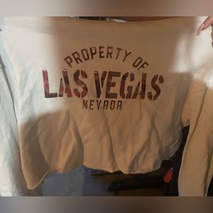 white cropped hoodie size medium